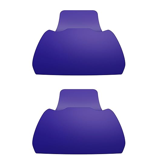 PlayVital 2 Pack Controller Display Stand for ps5, Gamepad Stand Desk Holder for ps5 Controller Accessories with Rubber Pads, Galactic Purple