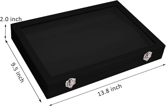 Velvet Necklace Display Jewelry Tray 20 Hook Necklace Tray Necklace Pendant Jewelry Tray for Women and Girls