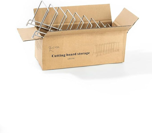 YQh 2 pieces,Kitchen Cabinet Organizer Rack for Cutting Boards, Bakeware, and Pan Storage, Stainless Steel