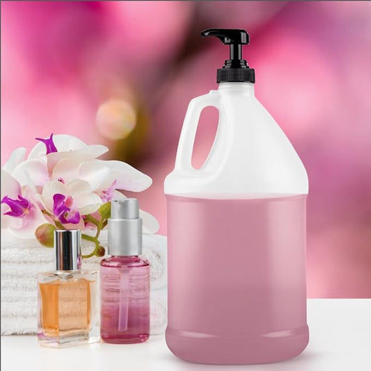 Kitchentoolz 1-Gallon Plastic Jug with Pump Dispenser - Ideal for Epoxy Resin, Laundry Detergent, Liquid Soap, Snow Cone Syrup, Batter