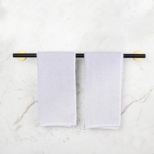 24-Inch Bath Hand Towel Bar SUS 304 Stainless Steel Towel Rack Holder for Bathroom Wall Mount Black & Gold