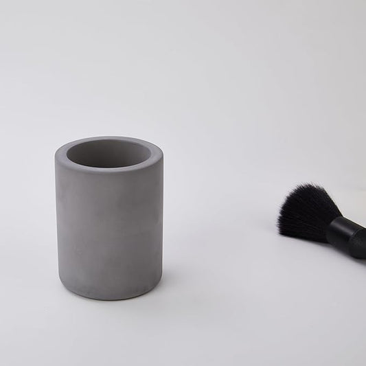 Drying Stone Toothbrush Holder, Diatomite Toothbrush Holders for Bathroom Counter, Quick Drying Electric Toothbrush and Toothpaste Holder Bathroom Organizer, Dark Grey