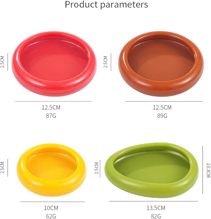 4PC Silicone Fruit and Vegetable Storage Containers Set for Fridge, Reusable Holder For Food Storage, Fresh Stretch Pods For Food Saver, Onion Storage Container, Tomato Saver,and Lemon Holder