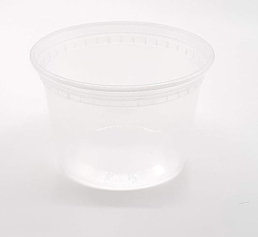 Birsppy TSHOMEGOODS Deli Food Storage Containers With Lids 16 Oz. /Freezer Safe/Microwaveable/Meal Prep/Airtight Lids/Take Out/Disposable/Leak Proof/Buffets/Stackable (24 Pack) Extra Hard Plastic.