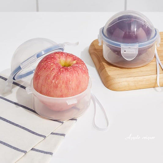 AYCCNH Onion Storage Container and Tomato Lemon Apple Produce Saver Holder, Portable Fruit and Vegetable Food Storage Keeper Containers for Fridge (1 Pack)