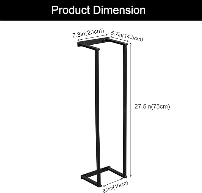 Towel Racks for Bathroom, NEWRAIN Rolled Towel Storage Wall Mounted Bath Towel Holder for Folded Large Towel Washcloths, Bathroom Organizing Matte Black