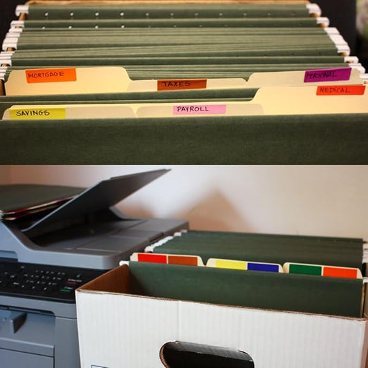 Royal Green Color Coding Labels Kraft Stickers roll 1.57inch x 0.75 inch - Rectangle Label Write on Surface (40mm x 19mm) - 500 Pack