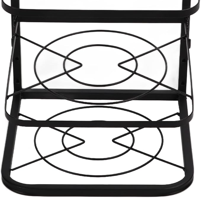 Miskall Pot Rack Organizers, 4 Tiers Pots and Pans Organizer for Kitchen Organization & Storage, Pan Rack for Kitchen, Lid Organizer for Pots and Pans