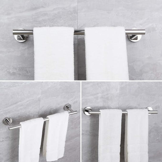 SUS 304 Stainless Steel Towel Bar 18-Inch Towel Rack Wall Mounted Towel Rail Towel Rod for Bathroom Modern Style Polished Finish