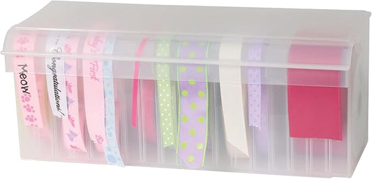 Craft Mates Bead Organizer and Plastic Storage Containers for Crafts, Buttons, Pins and More, 18 Removable Compartments, BPA Free