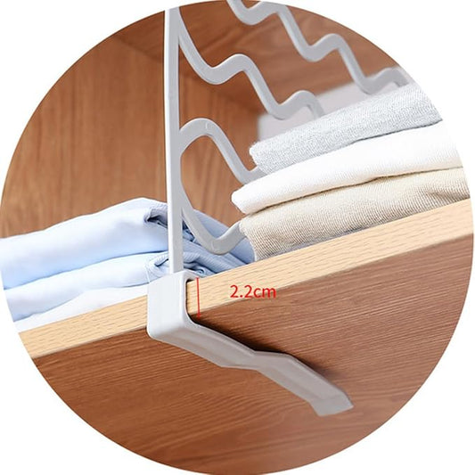 Zerodeko Closet Shelf Divider Sturdy Plastic Separator for Organizing Clothes Towels Accessories for Kitchen Cabinets Libraries Office Storage Random
