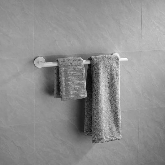 GERZWY 18-Inch Bathroom Towel Bar SUS 304 Stainless Steel Bath Towel Bar Wall Mount, White