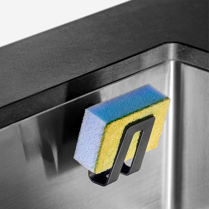 HAPPY SINKS Magnetic Sponge Holder - Kitchen Sink Organizer - Ideal for Kitchen Organization & Accessories - Sink Sponge Holder (Biocomposite)