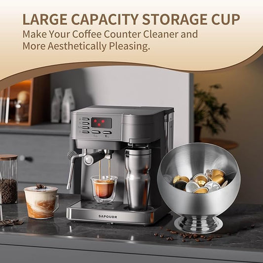 Coffee Pod Holder-Coffee Pod Storage-K Cup Holder-Espresso Pod Holder-Coffee Pod Organizer(GOLD