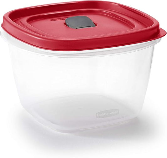 Rubbermaid Easy Find Lids Food Storage Container, 7-Cup | Racer Red | Pack of 2