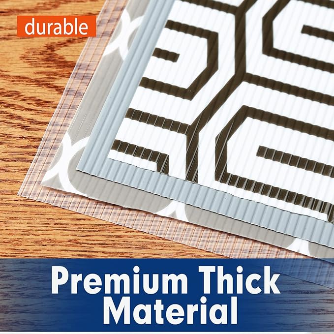 Shelf Liner, Drawer Liner, 12 Inches x 20 FT Cabinet Liner for Kitchen Cabinets Non-Adhesive Shelf Liners, Waterproof Shelf Paper with Non-Slip, Durable Liners, Clear