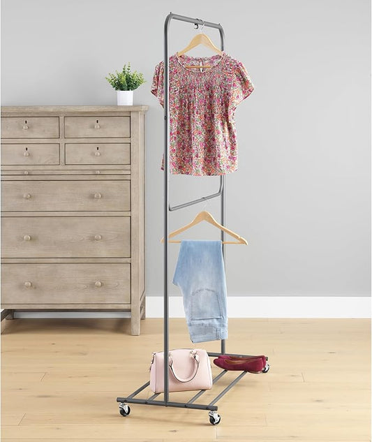 Whitmor Convertible Garment Rack,Gray