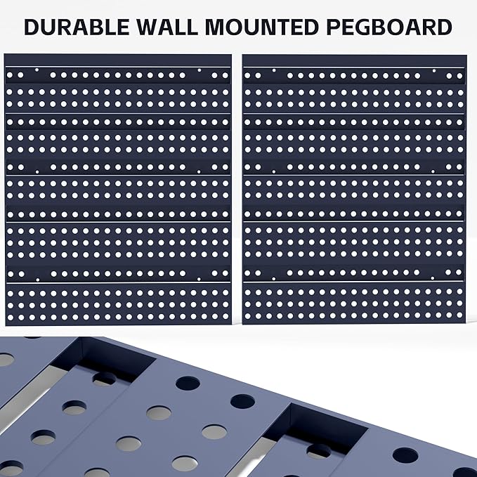 KJE 30PCS Wall Mounted Storage Bins, Plastic Tool Organizer for Garage Storage, Screws, Nuts, Bolts, Small Hardware Parts -Black, Yellow