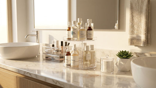 The "Boutique" Bathroom Vanity: Organize Your Skincare Like a Pro