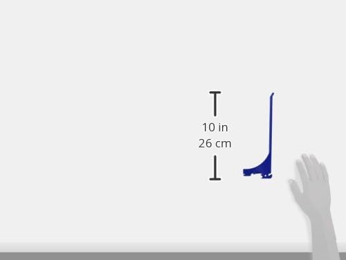Wall Control Pegboard 9in Reach Extended Slotted Hook Pair - Slotted Metal Pegboard Hooks Pegboard and Slotted Tool Board – Blue (Pack of 2)