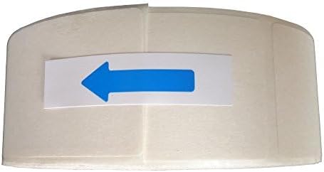 L LIKED Blank White 1 x 2 Inch Dissolvable Labels for Food Rotation Prep roll of 500 (1 Rolls) (Pack of 2)