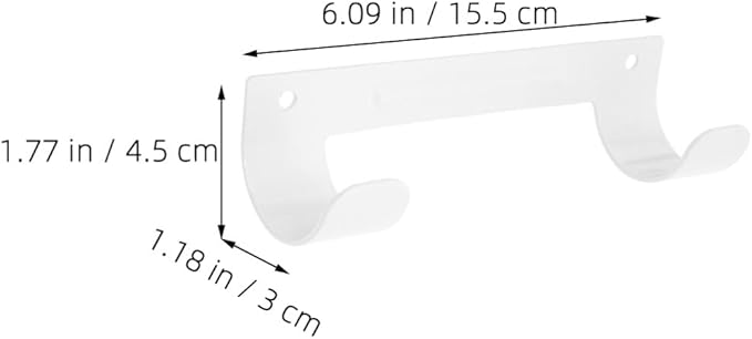 Alipis 2pcs Ironing Board Wall Mount Hanger Holder Hook for Home Hotel Storage Space-Saving Design High Capacity Effortless Organization