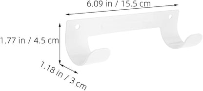 Alipis 2pcs Ironing Board Wall Mount Hanger Holder Hook for Home Hotel Storage Space-Saving Design High Capacity Effortless Organization