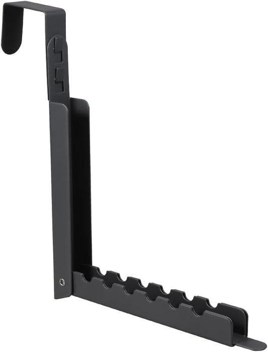 Picowe Over The Door Drying Rack Adjustable Expandable Over The Door Hooks Hanger Travel Organizer for Robes, Towels, Clothes, Bags, Hats, Coats (Gray, 1PCS)