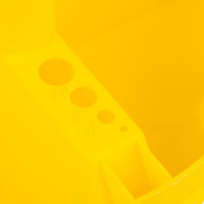 Bucket Boss - Bucket Stacker Small Parts Organizer, Bucket Organization (15051), Yellow (Pack of 2)