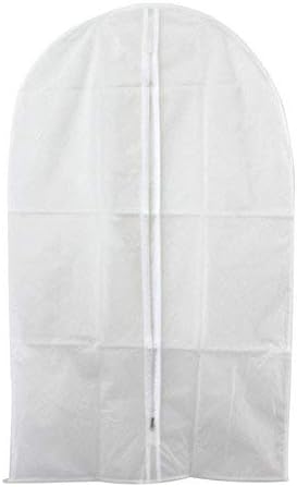 Bringsine Hanging Garment Bag Lightweight Clear Full Zipper Suit PEVA Moth-Proof Breathable Dust Cover for Closet Clothes Storage See-Through Travel Organizer Dress Pack of 5 (60x120CM)
