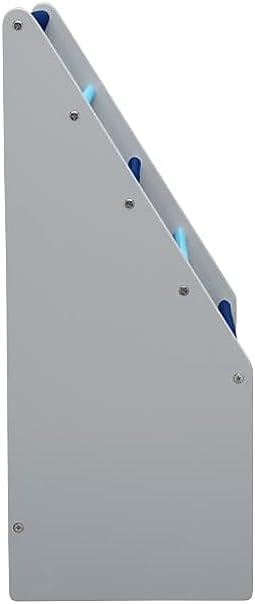 Delta Children Sling Book Rack Bookshelf for Kids - Easy-to-Reach Storage for Books, Magazines or Coloring Books - Ideal for Playrooms & Homeschooling, Grey/Blue