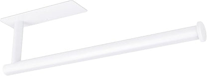 Paper Towel Holders,Paper Towels Rolls - for Kitchen,Wall Mounted Paper Towel Roll Holder for Kitchen, Bathroom,Both Available in Adhesive and Screws,Stainless Steel-White