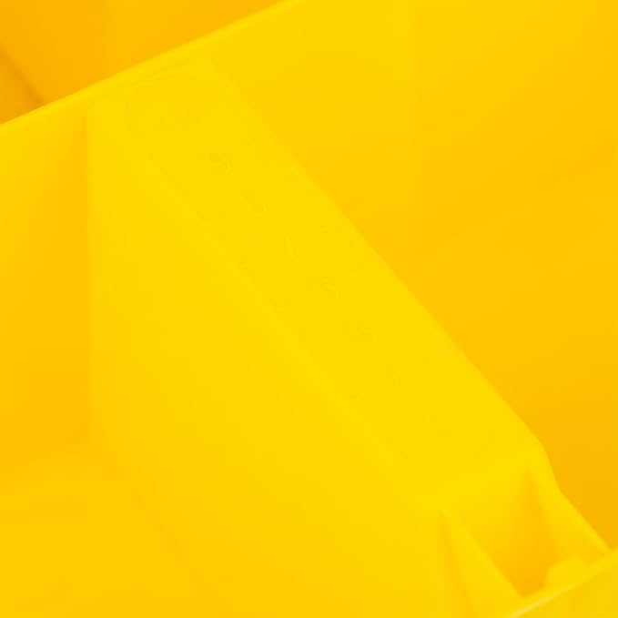 Bucket Boss - Stacker Small Parts Organizer, Bucket Organization (15051), Yellow (Pack of 6)