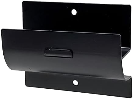 Tetra-Teknica GMH-01 4-in Steel Wall Mount Ladder and Wheelbarrow Hanger, Matte Black