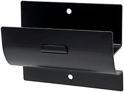 Tetra-Teknica GMH-01 4-in Steel Wall Mount Ladder and Wheelbarrow Hanger, Matte Black