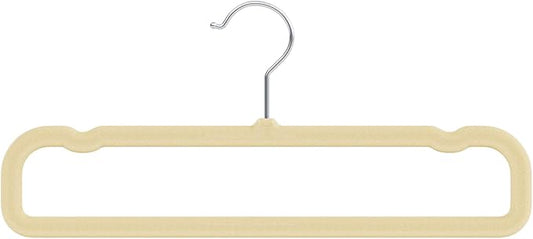 Velvet Felt Pants Hangers 1 Pack – Heavy Duty Space Saving Clothes Hangers with 360° Swivel Hook, Non-Slip Thin Design for Suits, Shirts, Coats, Dresses