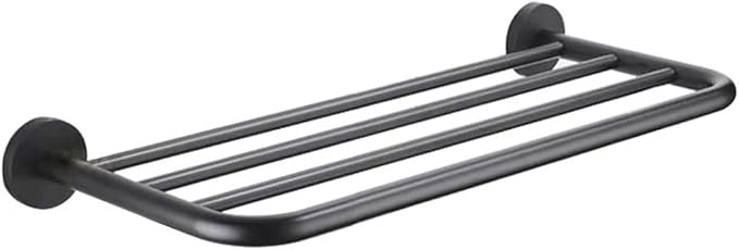 Hotel Towel Racks for Bathroom Wall Mounted, 30 Inch Towel Shelf for Bathroom, 2-Tier Bathroom Towel Rack, Gray
