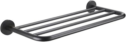 Hotel Towel Racks for Bathroom Wall Mounted, 30 Inch Towel Shelf for Bathroom, 2-Tier Bathroom Towel Rack, Gray