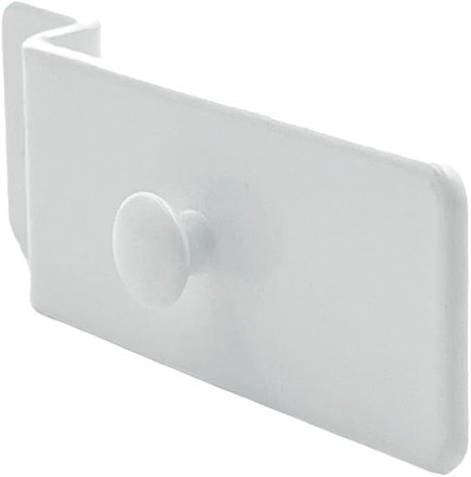 10 Pcs Metal Slatwall Utility Hooks Notch Picture Display Hanging Hooks Hangers for Pegboard Photo Frame Slat Panel(White)