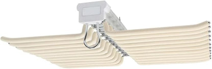 Pull Out Pants Rack Pants, 22 Arms Steel Pull Out Pants Rack 33lbs 23.2 * 18.1 * 3.7inch Hanging Installation Pants Hanger Bar Clothes Organizers for Hanging Jeans Pants Ties & Scarves (Beige)
