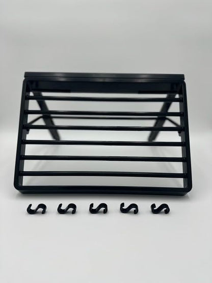 TieMaster Belt S Hooks, 5-Piece S Hooks for Hanging Belts, Purses and Other Accessories, Heavy-Duty Belt Hanger for Tie and Scarf Racks, Versatile and Easy to Attach, Black, 1.75 x 0.38 Inches