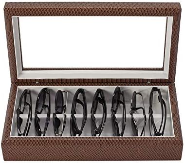 OYOBox Maxi Luxury Eyewear Organizer, Wood Box for Glasses + Sunglasses, Exotic Print Collection