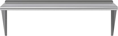 AmGood 48" Long X 24" Deep Stainless Steel Wall Shelf | NSF Certified | Appliance & Equipment Metal Shelving | Kitchen, Restaurant, Garage, Laundry, Utility Room