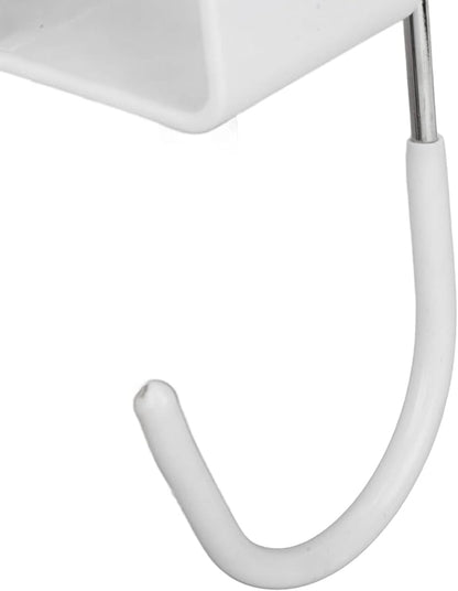 Ironing Board Hanger Wall Mount, Electric Iron and Iron Board Holder for Household Bathroom, Laundry Room(White)