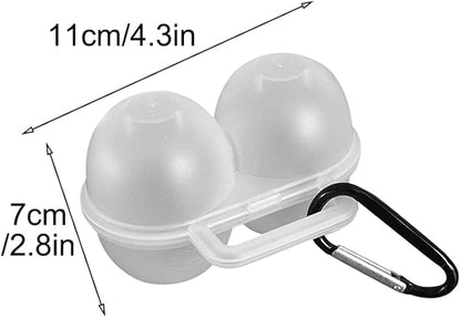 2pcs Eggs Carrier Egg Case, Plastic Eggs Storage Box with D Buckle, Portable Egg Container, Convenient Kitchen Tools for 2 Eg-g Case Outdoor Camping