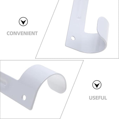 Alipis 2pcs Ironing Board Wall Mount Hanger Holder Hook for Home Hotel Storage Space-Saving Design High Capacity Effortless Organization