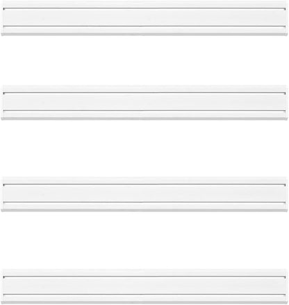 Slat Wall Paneling Garage Tool Organizer Wall Mount 48"L x6"H, 4 Pack, White Slatwall Panels Garage Wall Organizer Heavy Duty, Easy Installation, Garage Storage and Organization Max Load 1300 LB