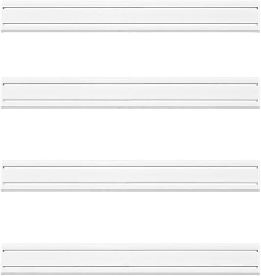 Slat Wall Paneling Garage Tool Organizer Wall Mount 48"L x6"H, 4 Pack, White Slatwall Panels Garage Wall Organizer Heavy Duty, Easy Installation, Garage Storage and Organization Max Load 1300 LB