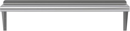 AmGood 36" Long X 10" Deep Stainless Steel Wall Shelf | NSF Certified | Appliance & Equipment Metal Shelving | Kitchen, Restaurant, Garage, Laundry, Utility Room