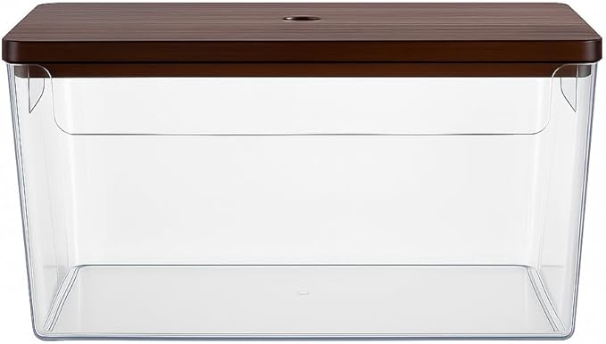 Nina's Stackable Storage With Wood Pine Top for Laundry Room Organization, Extra Large Trash Bag/Garbage Bag Dispenser, Under Sink Organizer, Pantry Organizers , Trash Holder